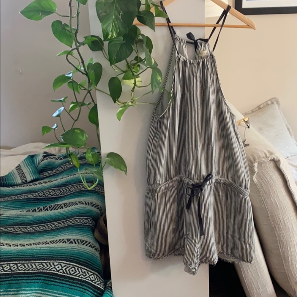 Cloth & Stone pinstripe romper